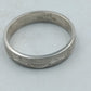 925 Silber Ring mit eingraviertem Muster Zeitloses klassisches Design gr70