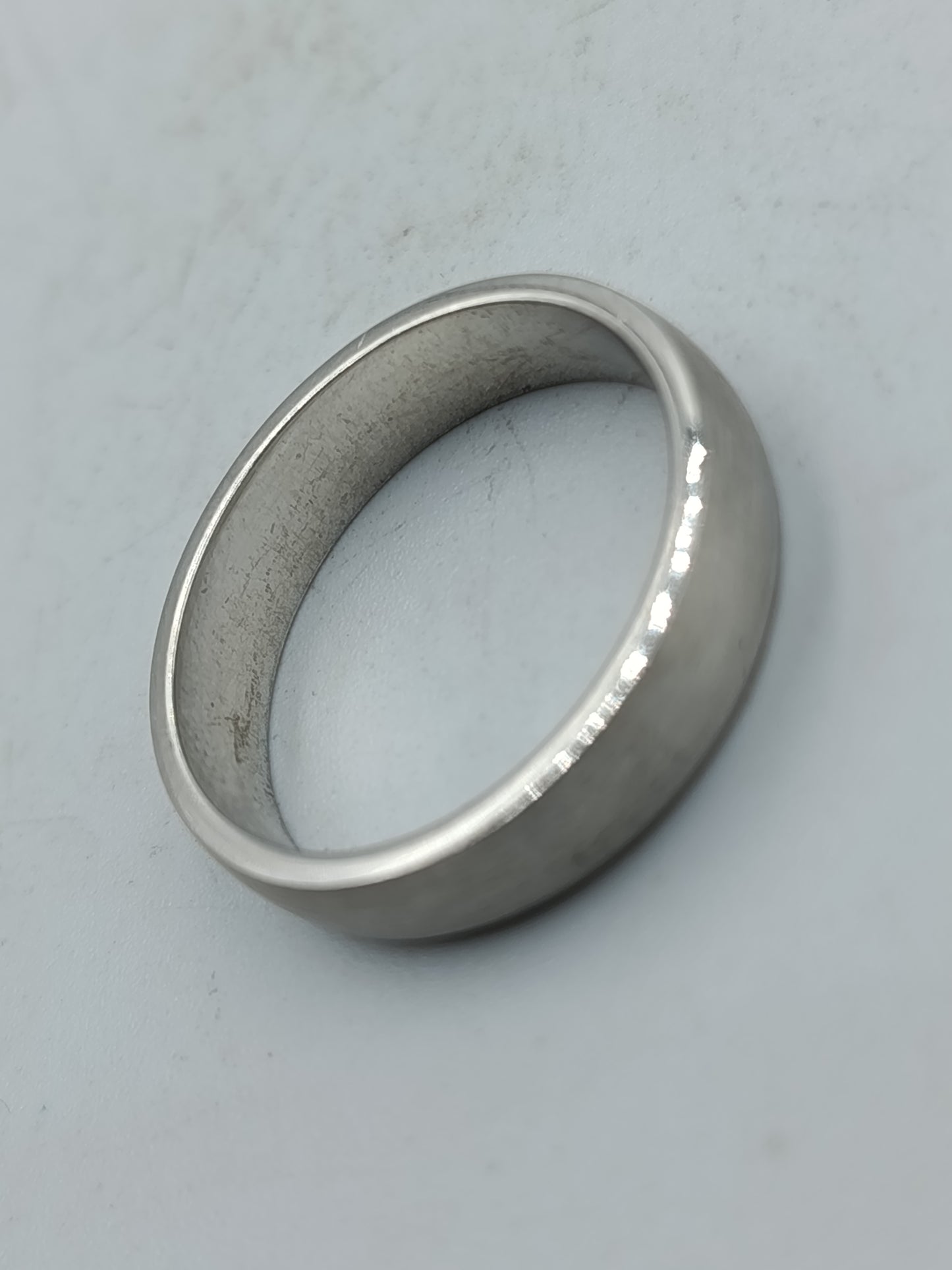 925 Silberring glatt schlicht massiv Gr 60