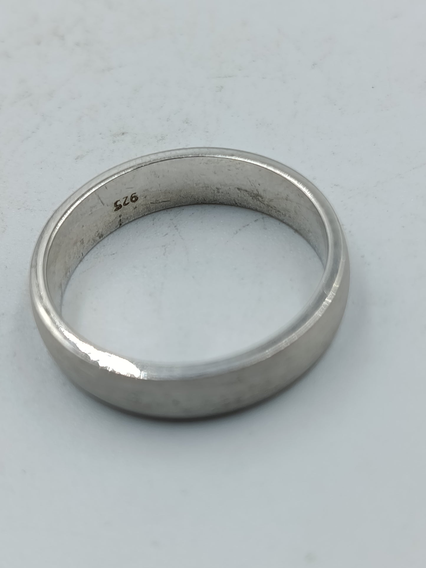 925 Silberring glatt schlicht massiv Gr 60