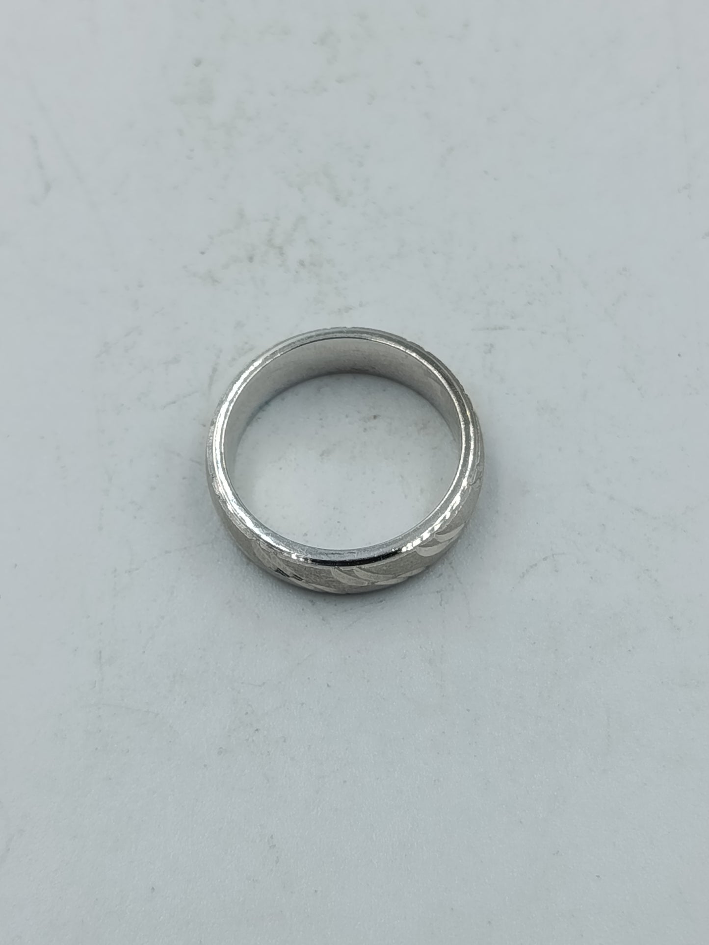 925 Silber Ring Gr 48  Vintage Muster Klassischer Bandring vielseitig