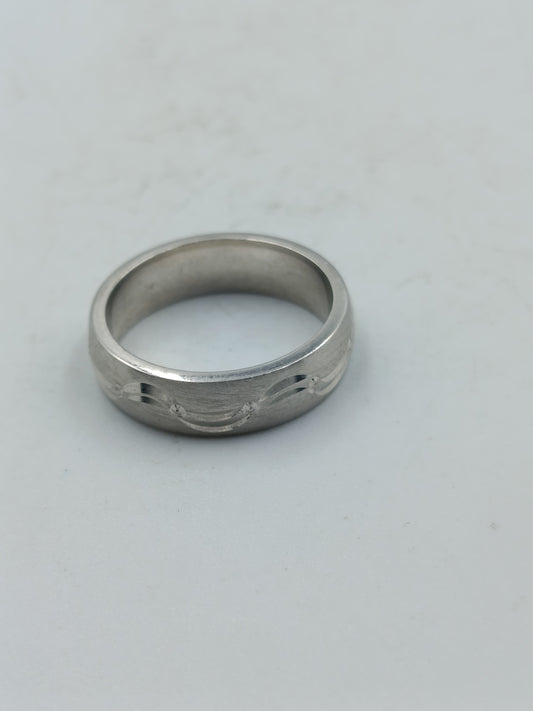 925 Silber Ring Damen Herren Bandring Muster Gr 50