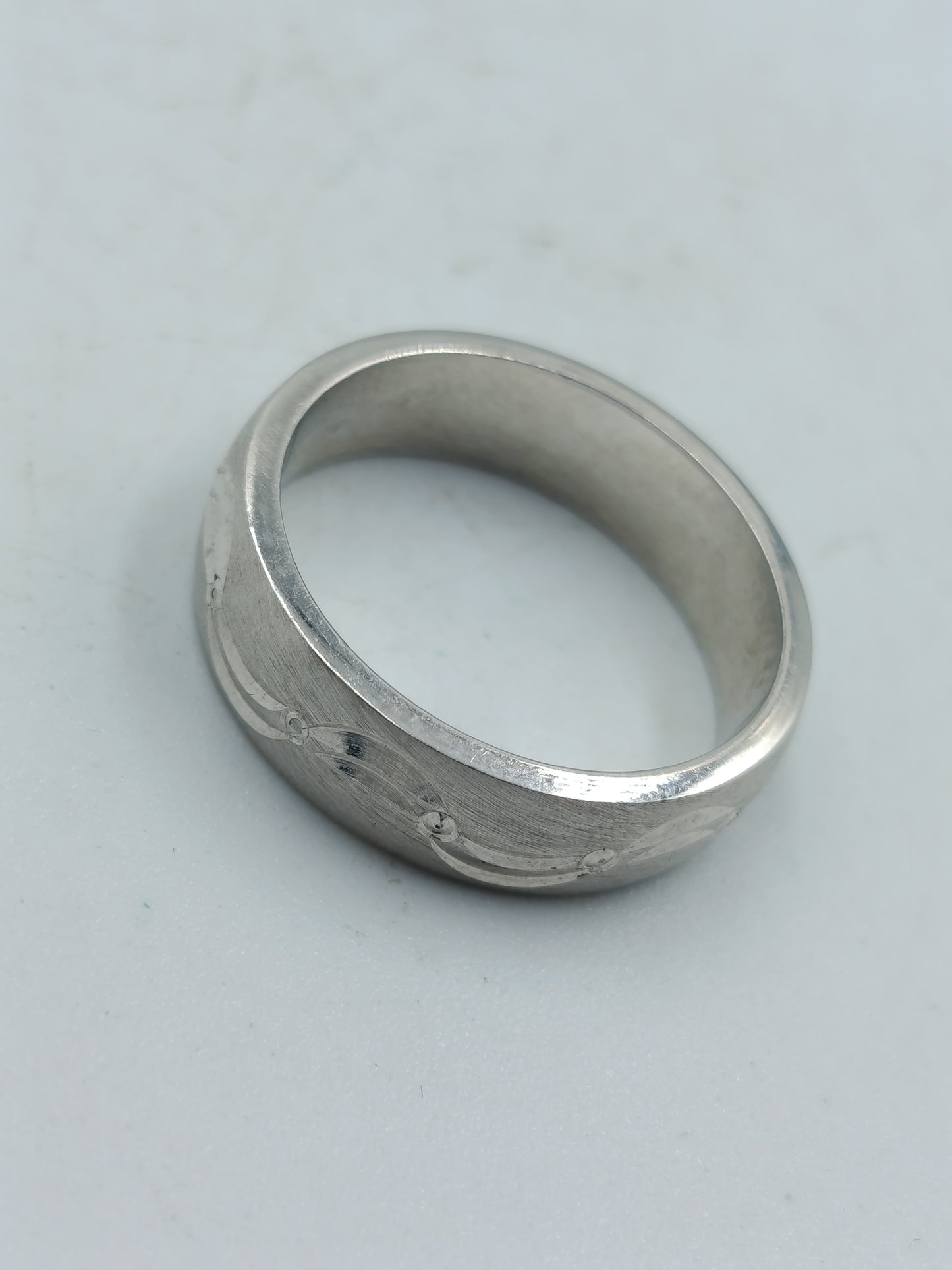 925 Silber Ring Damen Herren Bandring Muster Gr 50