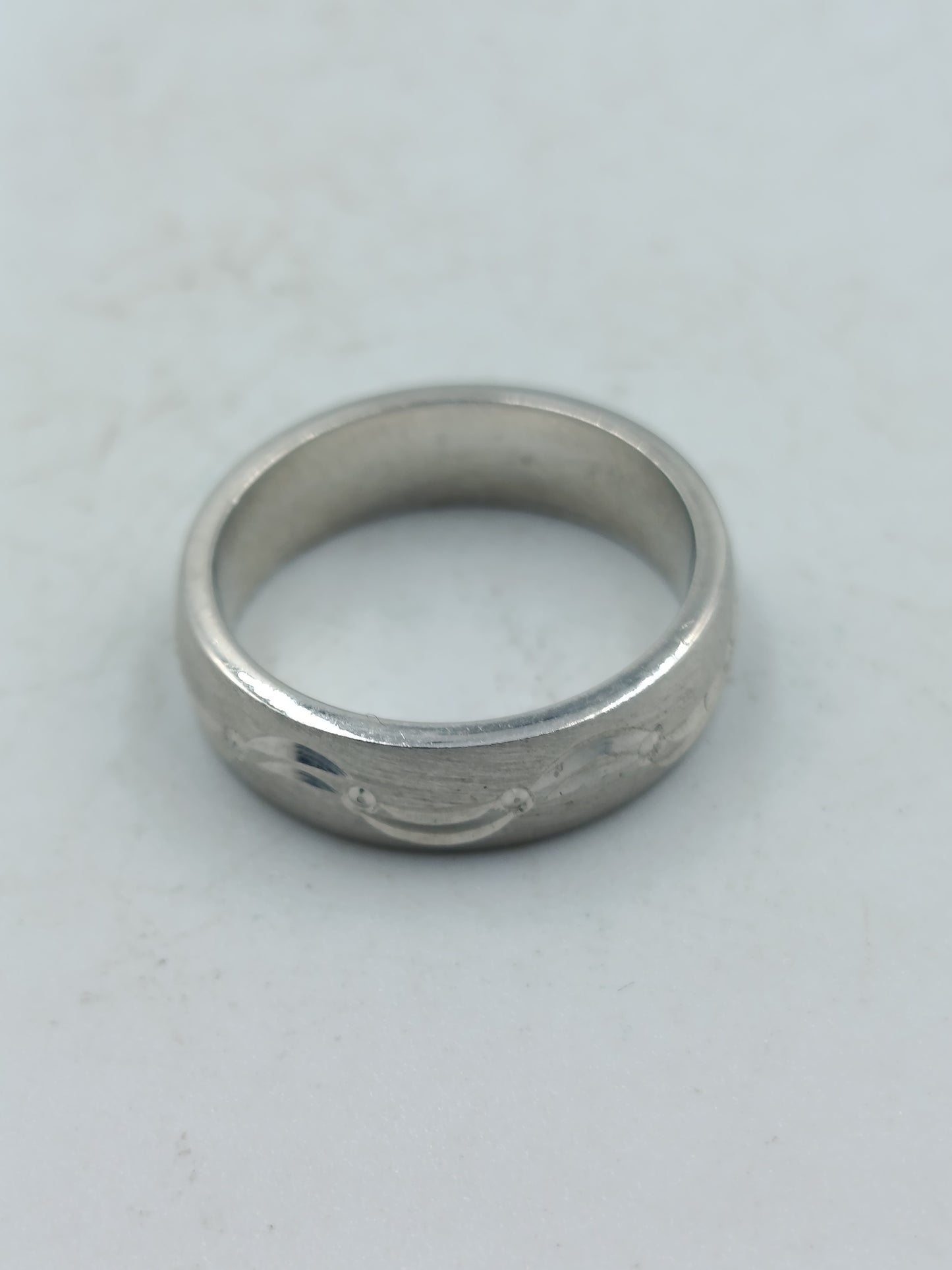 925 Silber Ring Damen Herren Bandring Muster Gr 50