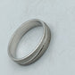 Eleganter 925er Silber Bandring mit feiner Liniengravur und mattiertem Finish Gr 65
