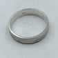 Eleganter 925er Silber Bandring mit feiner Liniengravur und mattiertem Finish Gr 65