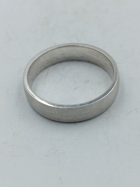 Schlichter zeitloser Bandring aus 925er Sterlingsilber Gr67