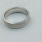 Eleganter Bandring aus 925 Silber mit feiner Liniengravur Gr 53