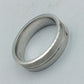 Eleganter Bandring aus 925 Silber mit feiner Liniengravur Gr 53