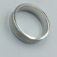 Eleganter Bandring aus 925 Silber mit feiner Liniengravur Gr 53