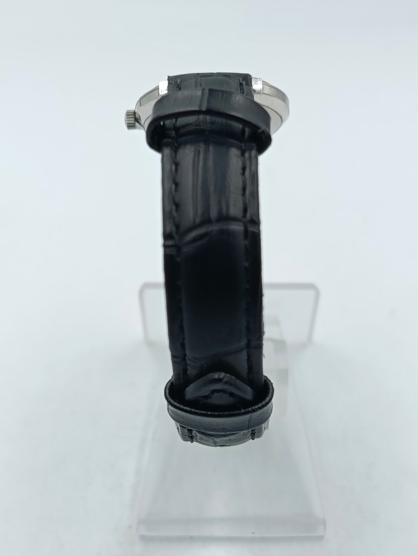 Marvin Damen Uhr vintage schwarz rund mechanisch Swiss Made