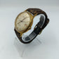 Vintage Automatik Uhr Norm 25 Rubis Herren Armbanduhr Goldton Lederband