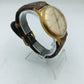 Vintage Automatik Uhr Norm 25 Rubis Herren Armbanduhr Goldton Lederband