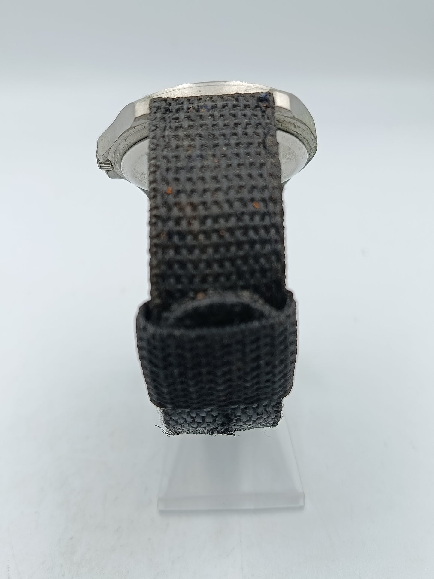 Amrini Herrenuhr klassisches Design mit Nylonarmband