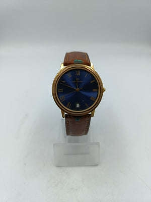 Continental Armbanduhr mit blauem Zifferblatt Klassisches Swiss Made Design