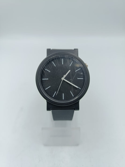 Schwarze Quarz Armbanduhr Minimalistisch Schlichtes modernes Design