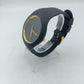Ice-Watch Schwarz Gold Silikonarmband Schlichtes modernes Design