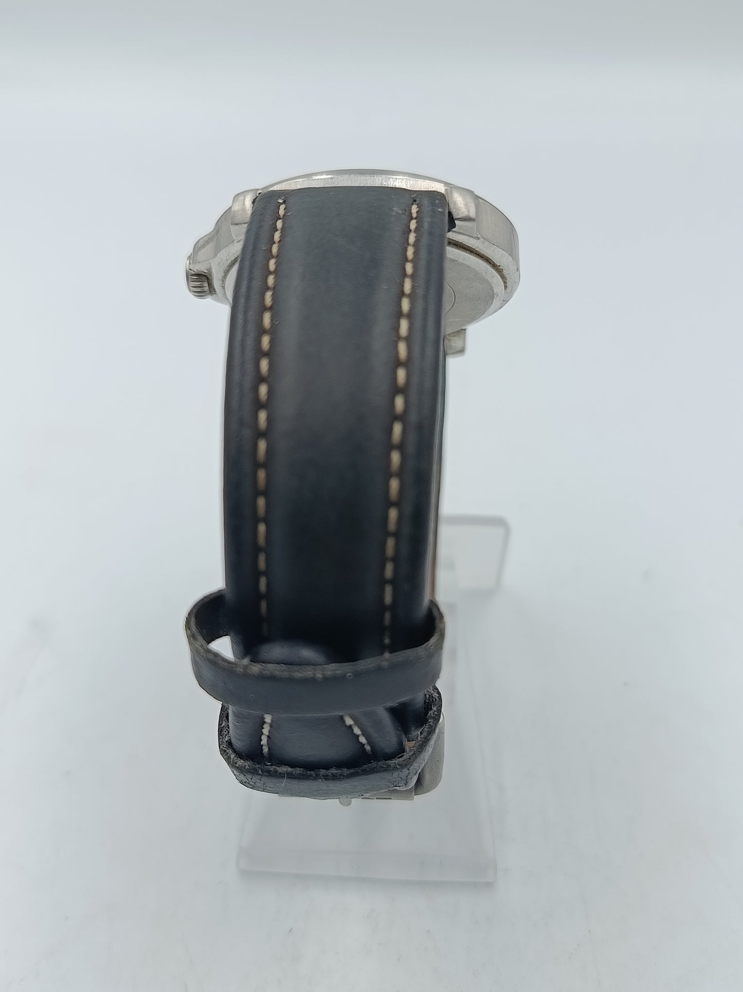 Esprit Herrenuhr Retro Jump Hour Stahlgehäuse Lederband