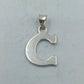 Hochwertiger und eleganter Buchstaben Anhaenger aus 925er Sterlingsilber im zeitlosen C Design
