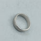 Klassischer 925er Sterlingsilber Bandring schlichtes Design