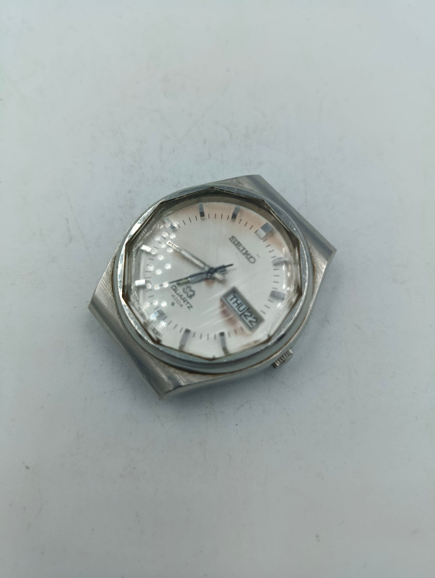 Klassische Seiko Herrenuhr Automatik eckiges Gehäuse DEFEKT