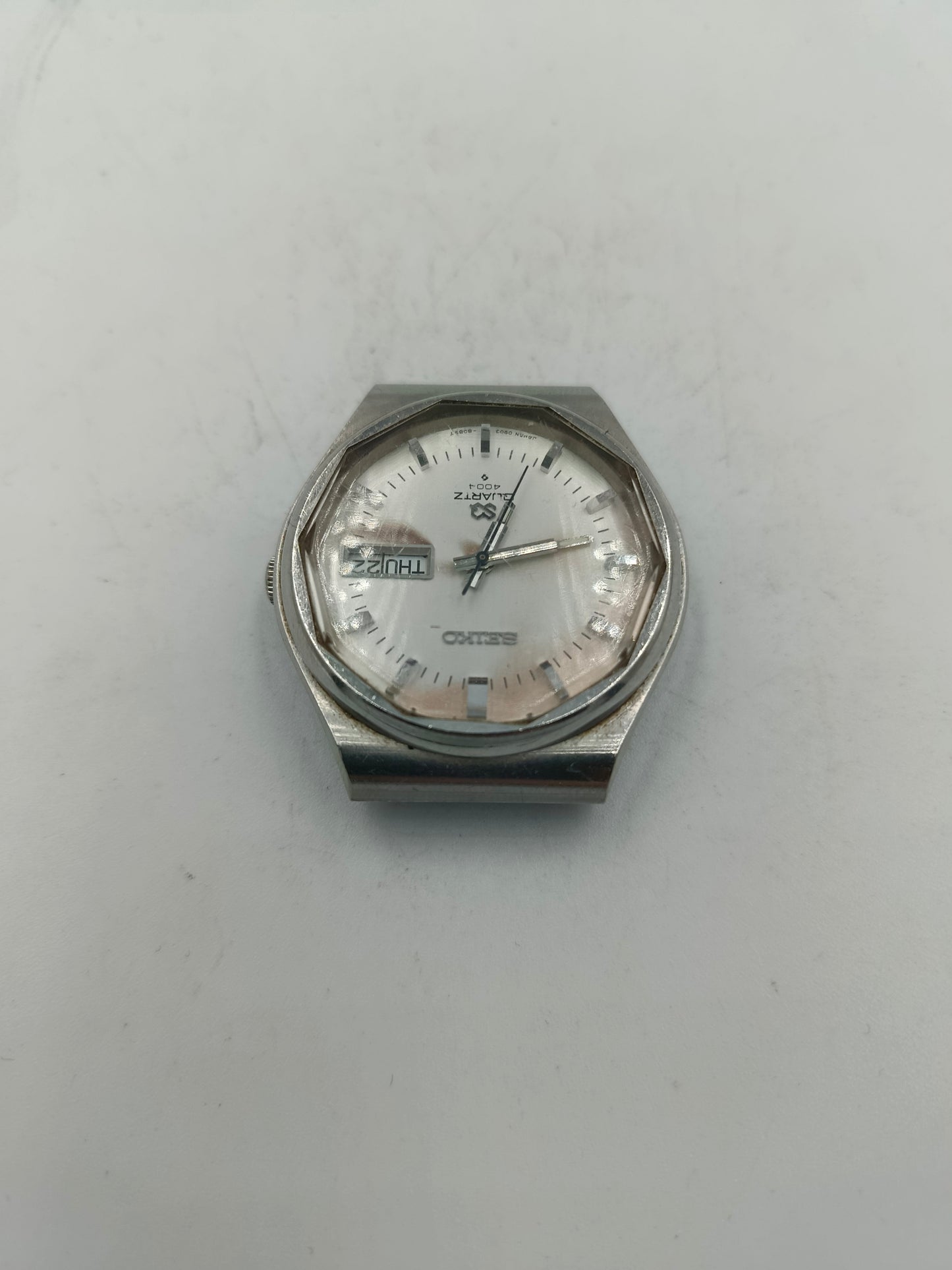 Klassische Seiko Herrenuhr Automatik eckiges Gehäuse DEFEKT