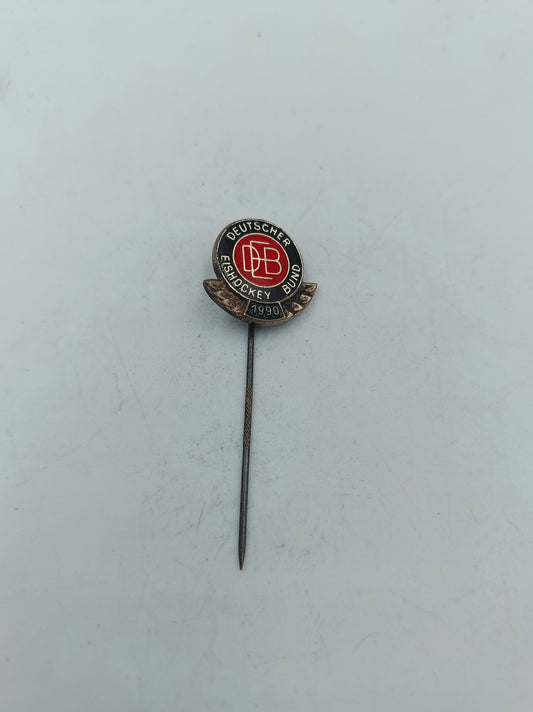 Anstecknadel Deutscher Eishockey Bund 1990 DEB Emaille