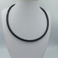 Schwarze Choker Halskette zeitloses schlichtes Design