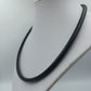 Schwarze Choker Halskette zeitloses schlichtes Design