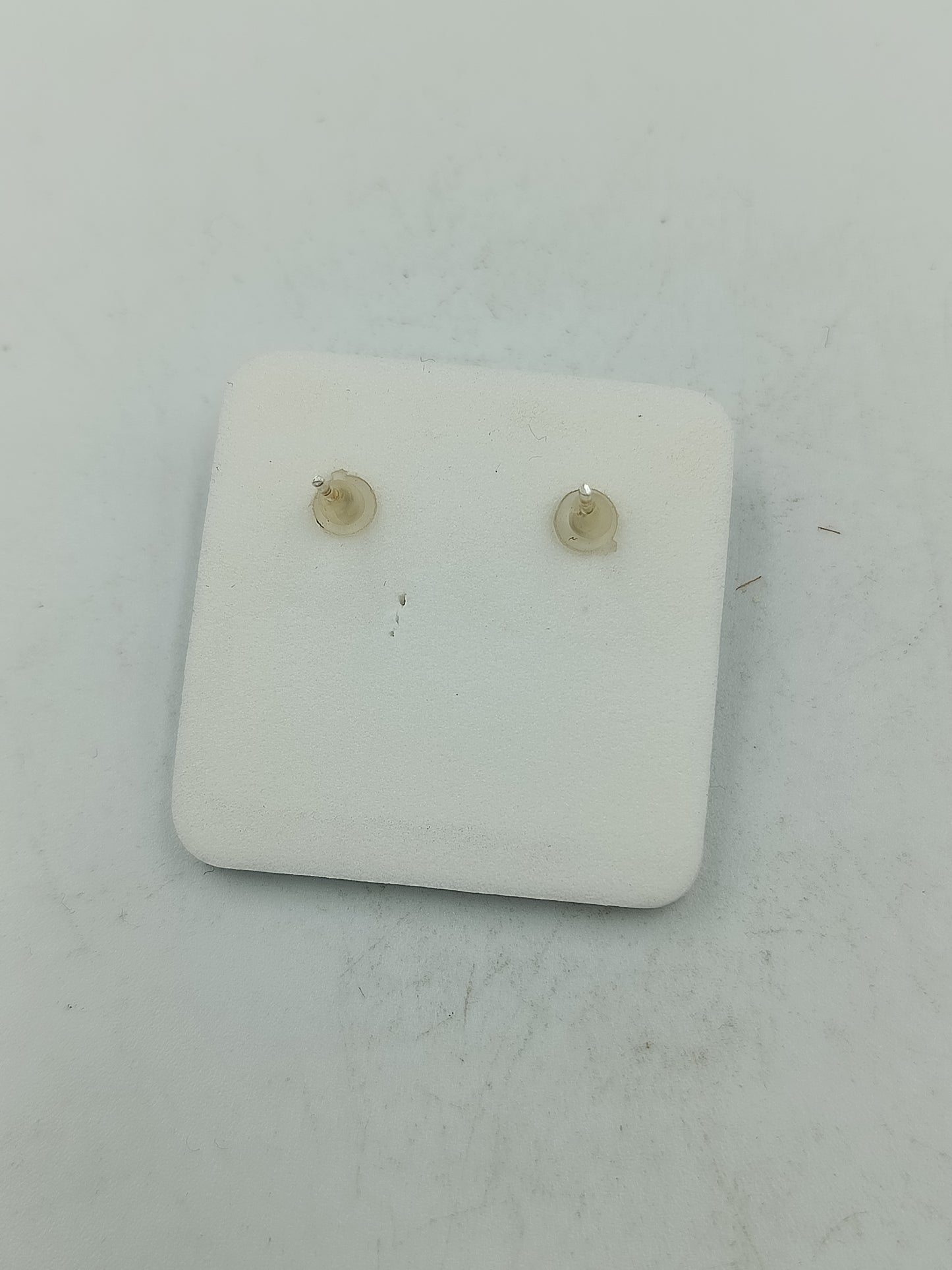 Glamouröse Ohrstecker quadratisch pinke Kristalle weisser Stein