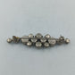 Vintage Strass Brosche silberfarben klare Kristalle elegant