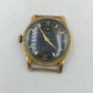 Vintage Anker Herrenuhr goldfarbenes Gehaeuse schwarzes Zifferblatt