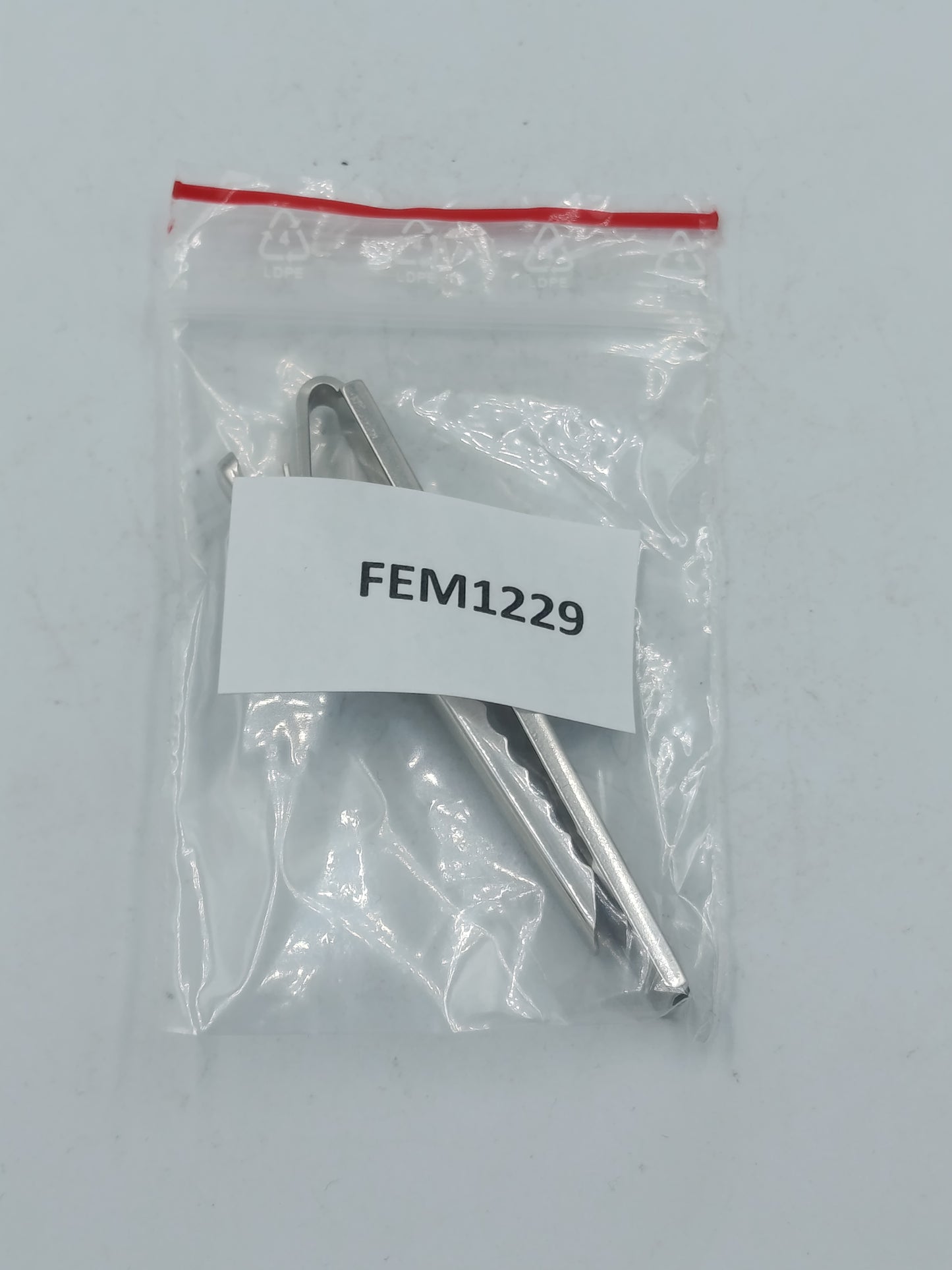 Klassische Krawattenklammer aus Metall silberfarben schlicht