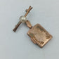 Vintage Medaillon Anhänger mit Perlendetail und Gravur