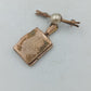 Vintage Medaillon Anhänger mit Perlendetail und Gravur