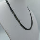Schwarze Silberkette aus 925 Silber mit klassischem Gliederdesign