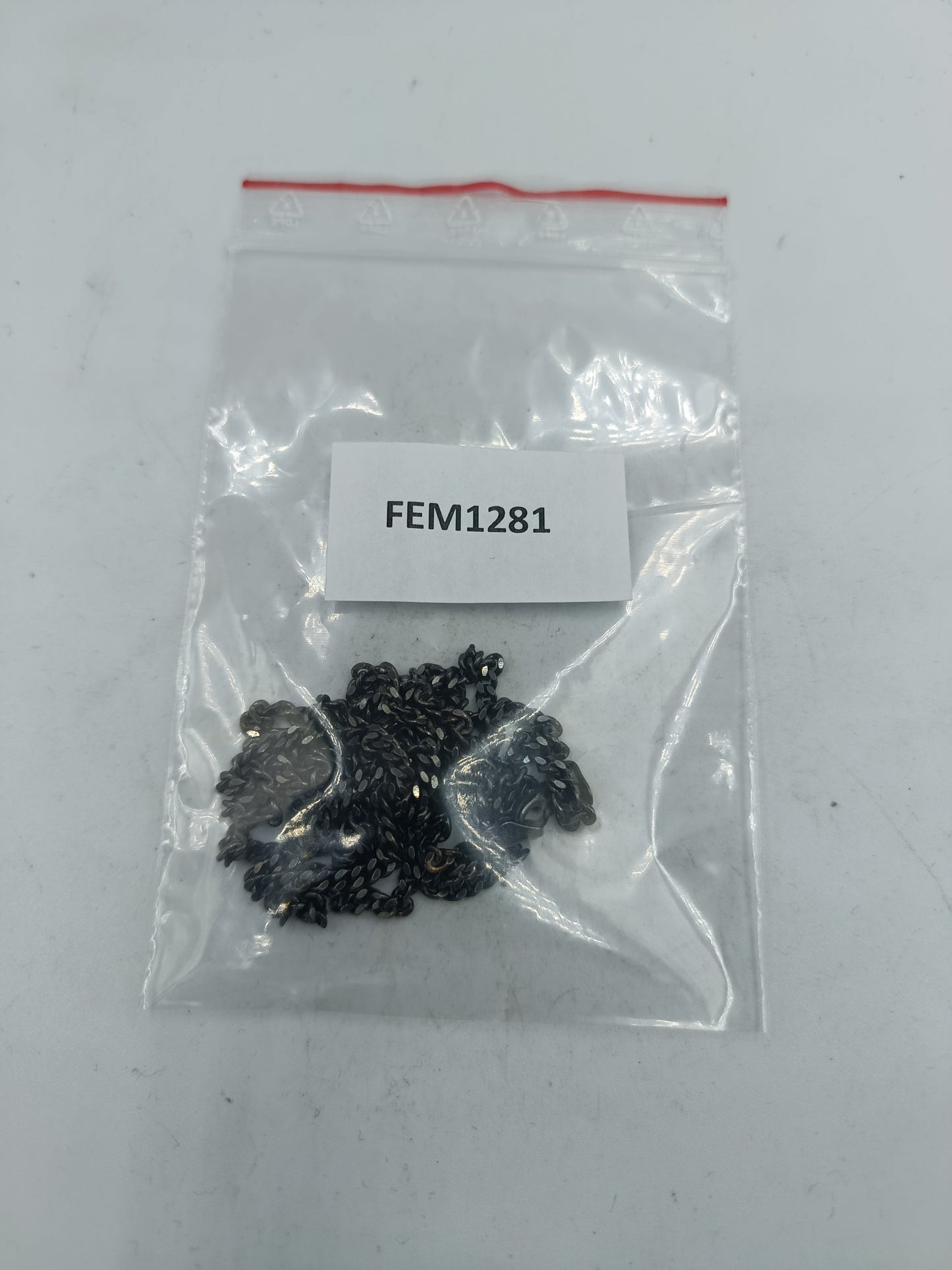 Schwarze Silberkette aus 925 Silber mit klassischem Gliederdesign