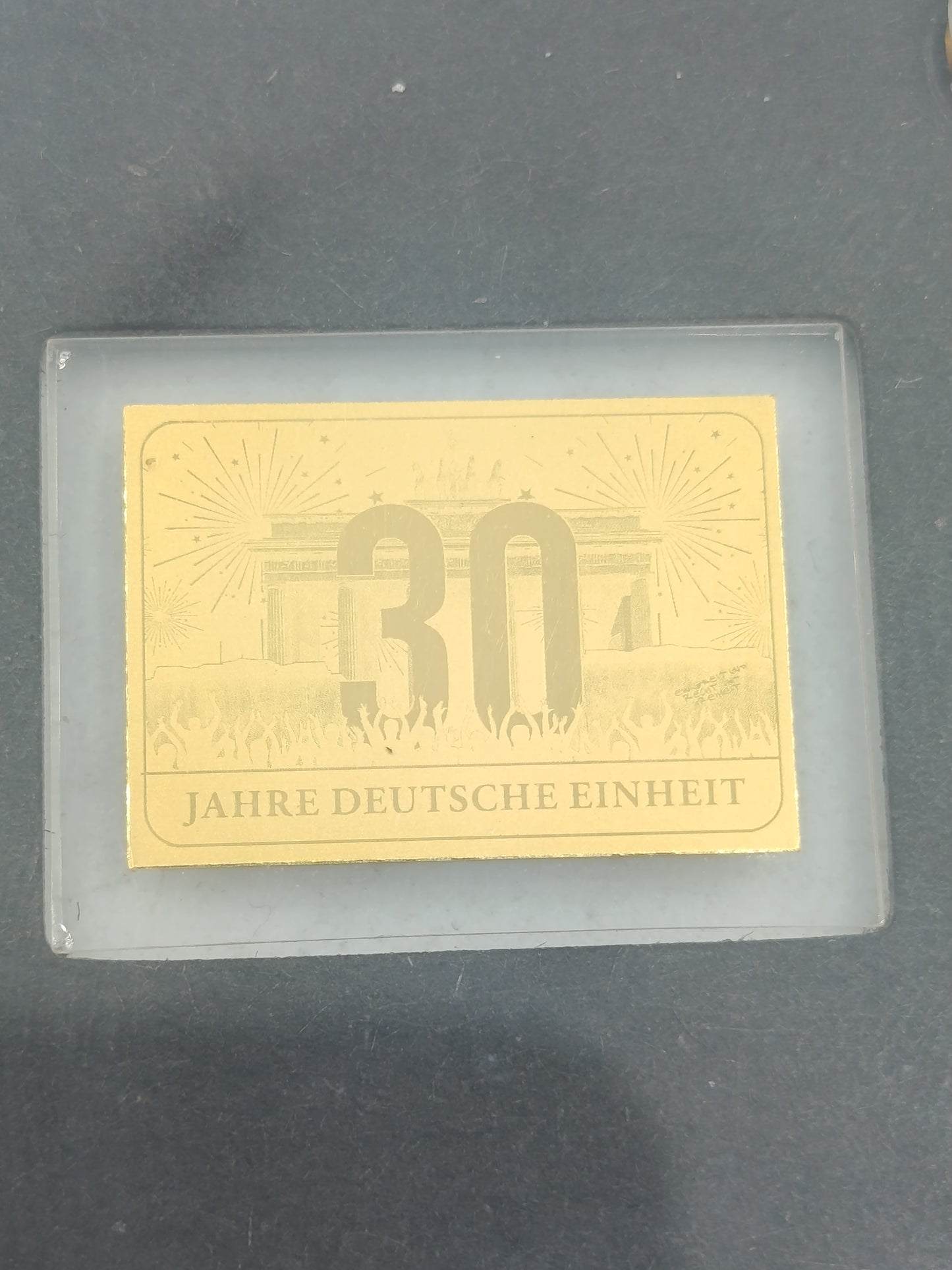 Goldbarren Gedenkprägung 30 Jahre Deutsche Einheit aus Feingold