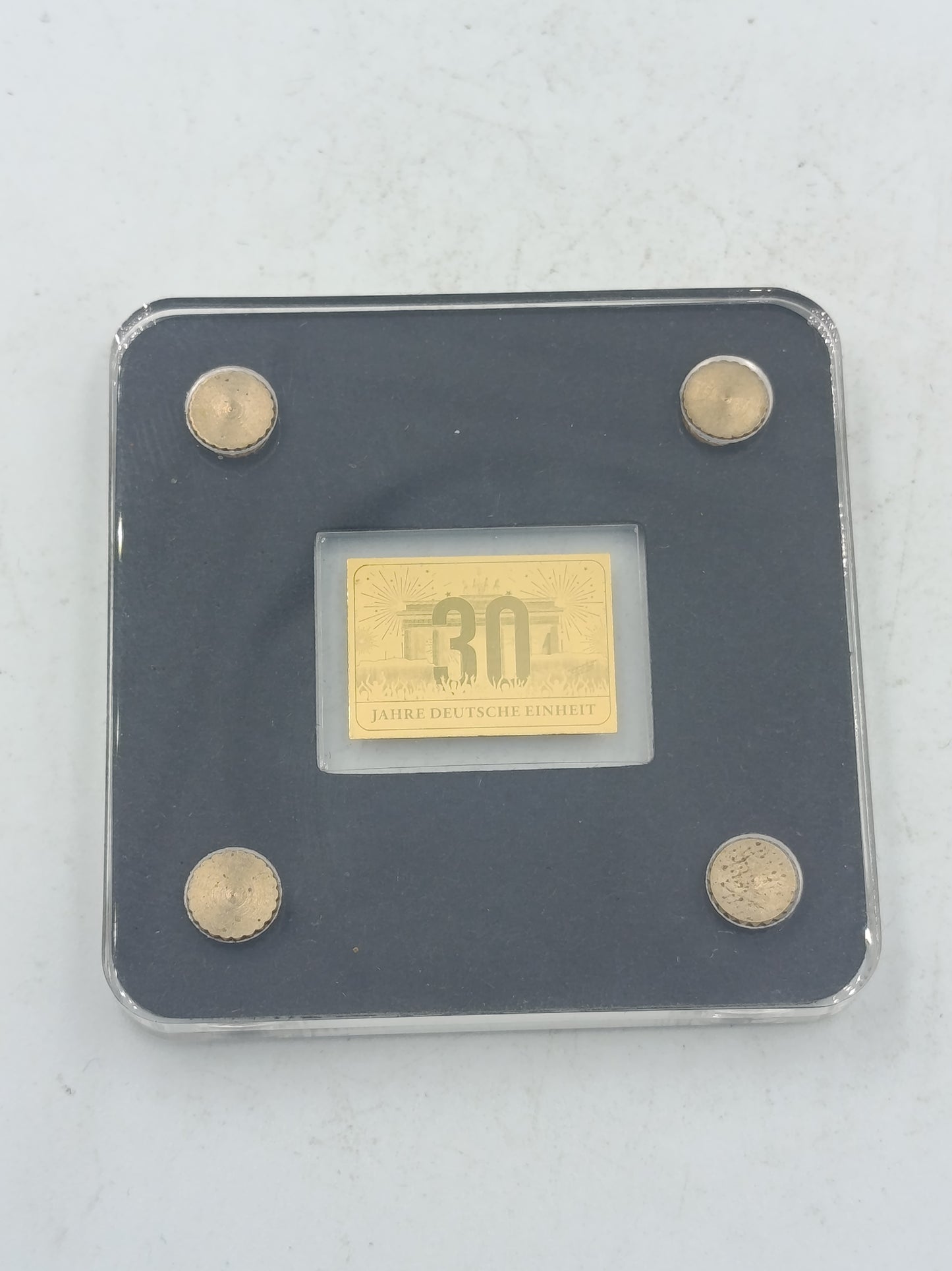 Goldbarren Gedenkprägung 30 Jahre Deutsche Einheit aus Feingold