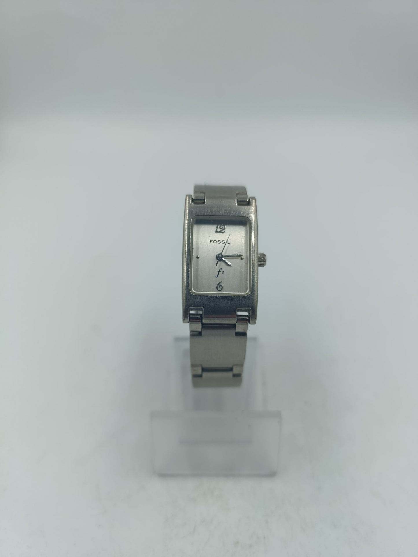 Analoge Armbanduhr Fossil Quartz mit elegantem rechteckigem Design