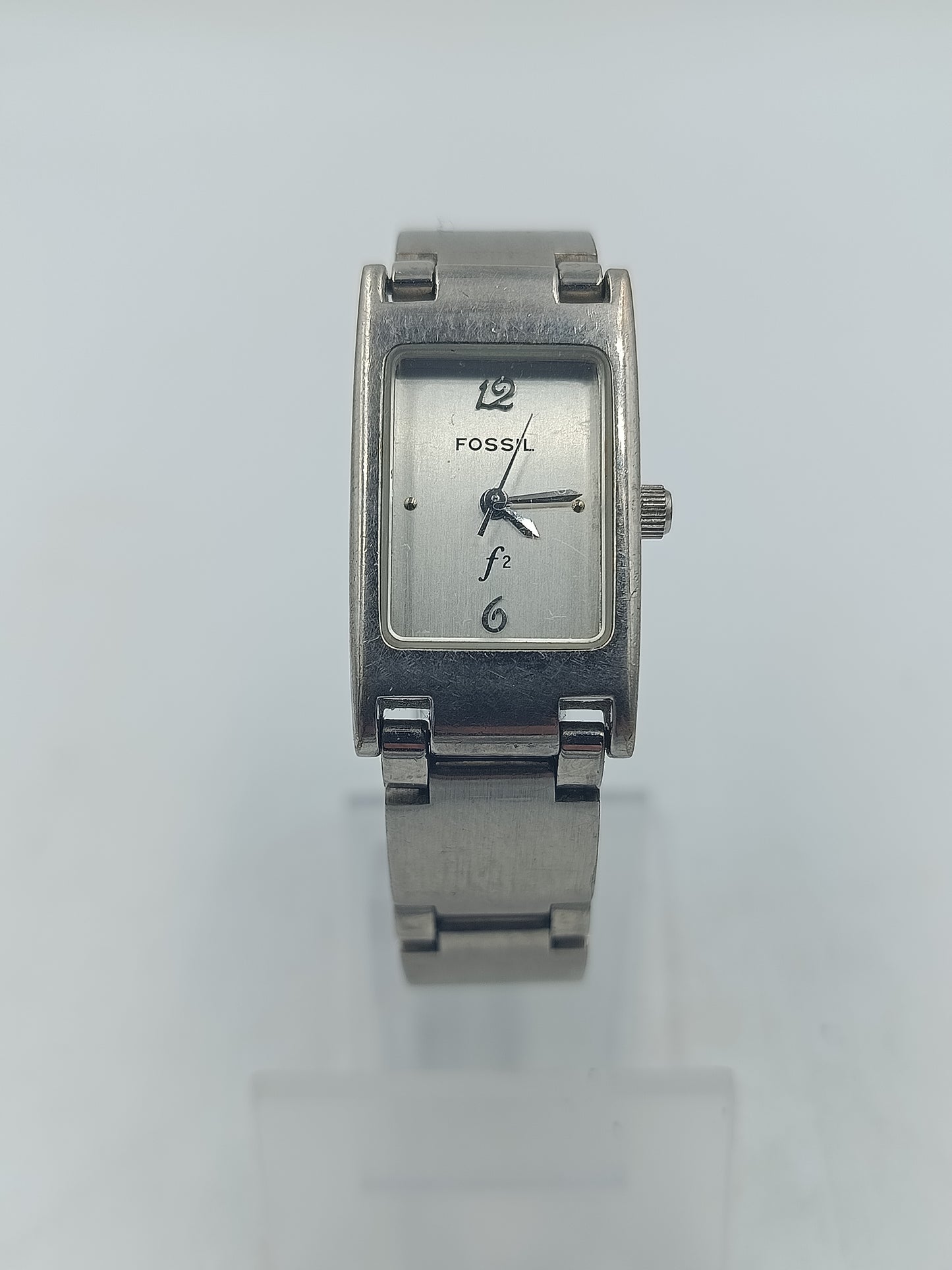 Analoge Armbanduhr Fossil Quartz mit elegantem rechteckigem Design