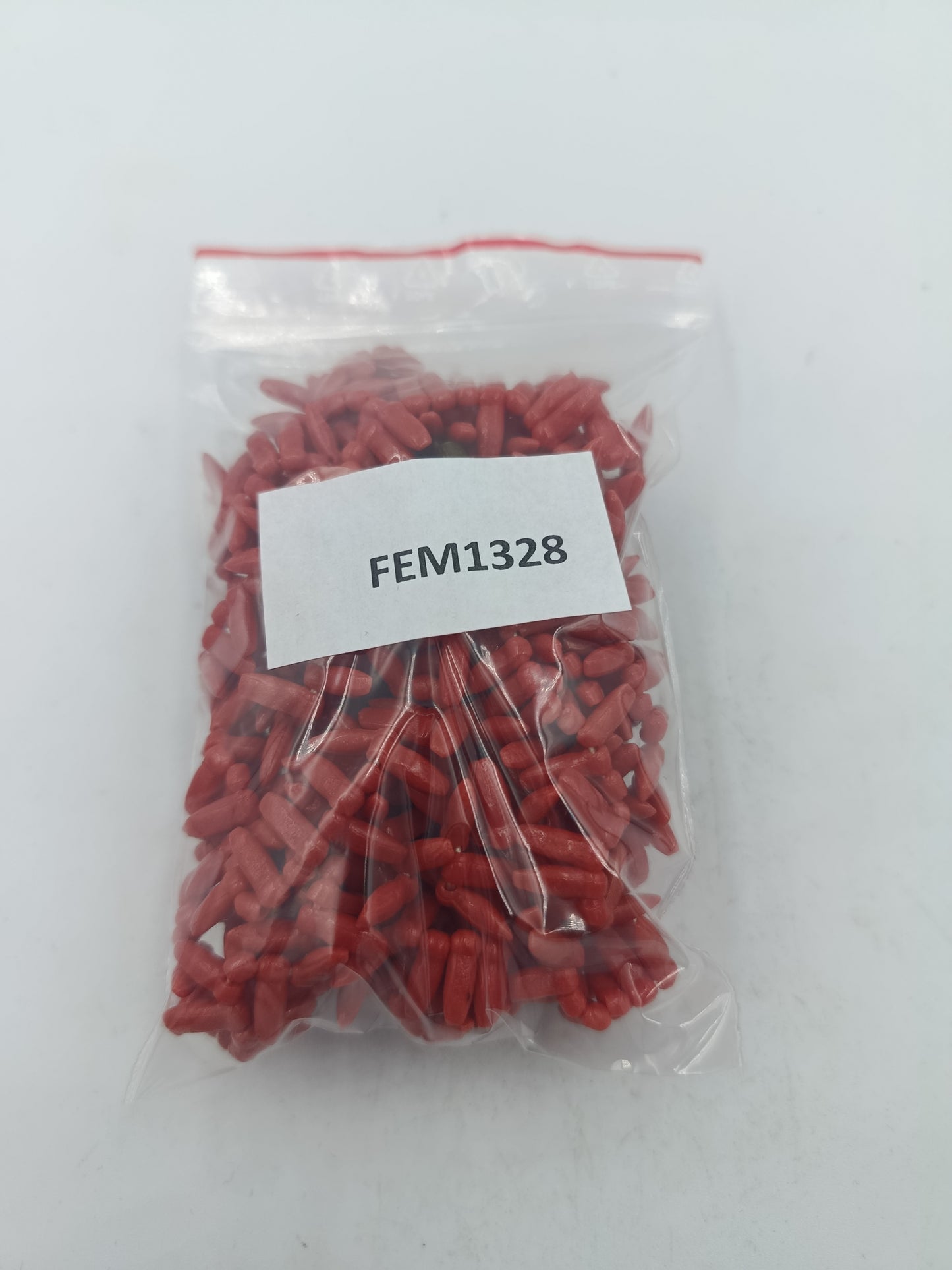 Mehrreihige Korallenkette rot naturbelassen mit Karabinerverschluss