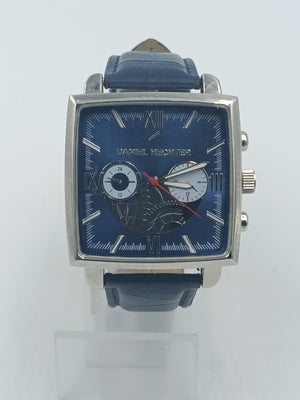 Analoge Armbanduhr Daniel Hechter mit blauem Zifferblatt