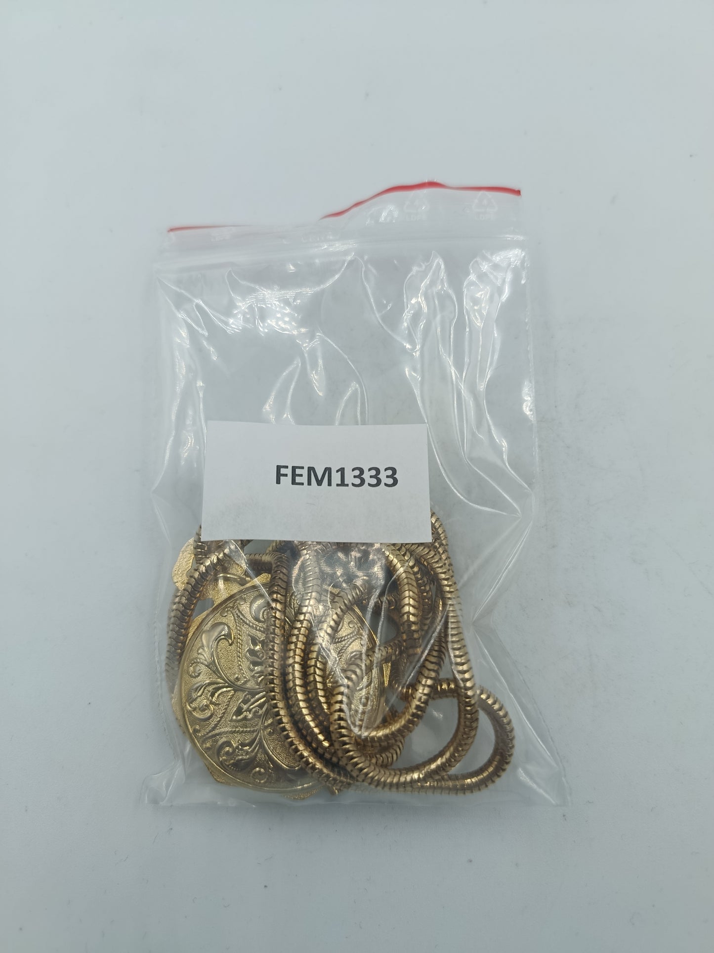 Analoge Halsuhr im Vintage Stil mit vergoldetem Gehäuse