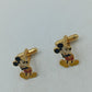 Micky Manschettenknöpfe goldfarben mit farbiger Emaille im klassischen Disney Stil