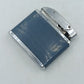 CONSUL Crown Feuerzeug silber blau geriffelt klassisches Vintage Design