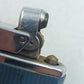 CONSUL Crown Feuerzeug silber blau geriffelt klassisches Vintage Design
