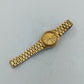 Seiko Quartz Armbanduhr goldfarben mit Datumsanzeige