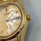 Seiko Quartz Armbanduhr goldfarben mit Datumsanzeige