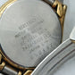 Seiko Quartz Armbanduhr goldfarben mit Datumsanzeige