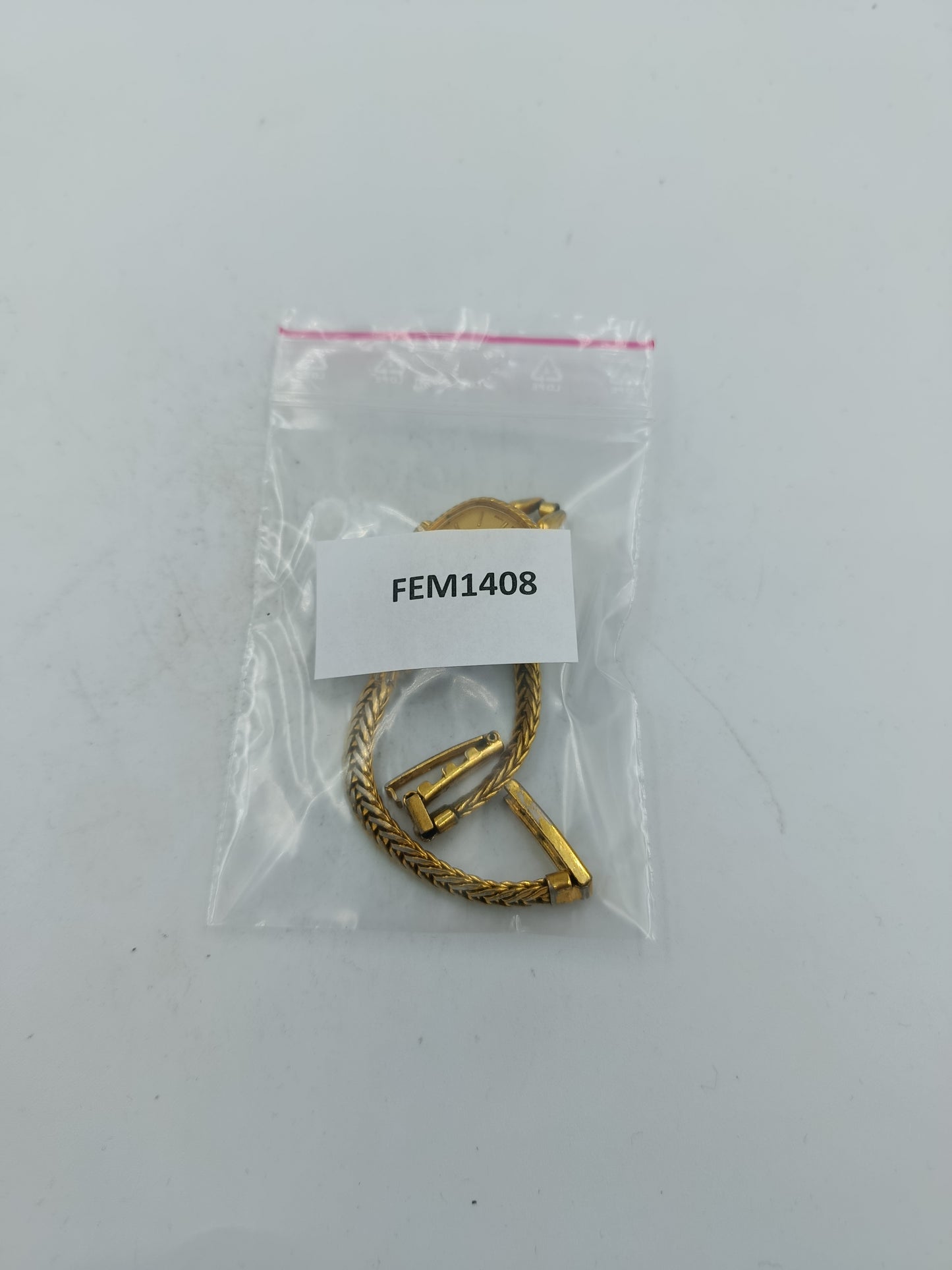 Goldfarbene Damenarmbanduhr Royal mit feinem Gliederarmband